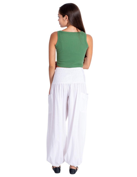 Bloomer en coton blanc