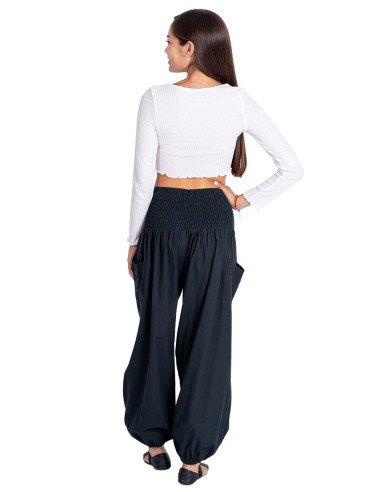 Black Cotton Pants