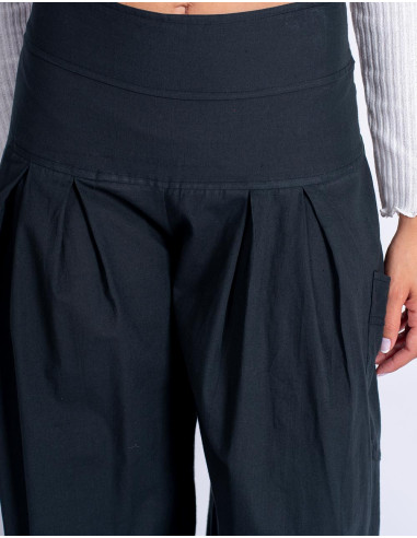 Pantalon en coton noir