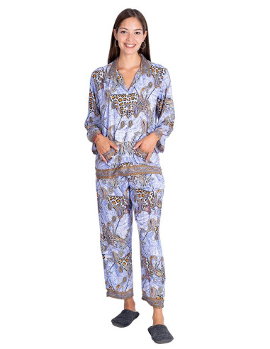 Pijama de seda feminino