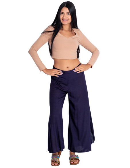 Wide Blue Pants