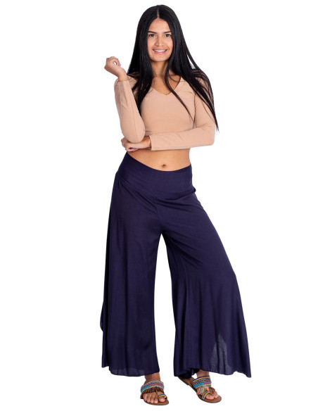 pantalon-falda-azul-comodo-mujer
