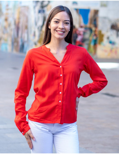 Camicia rossa da donna