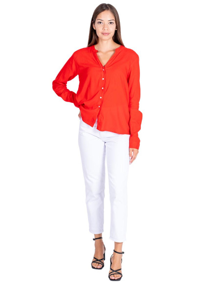 Chemise rouge pour femme