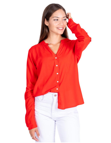 Rotes Damenhemd