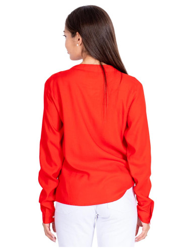 Chemise rouge pour femme