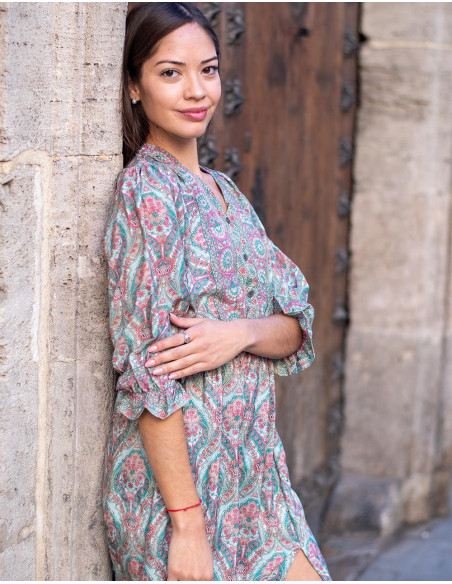 Robe midi imprimée