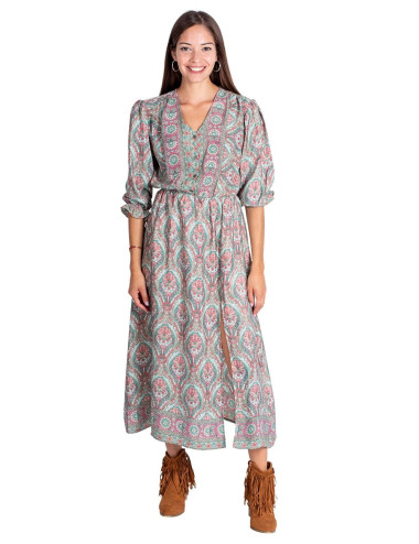 Abito midi stampato 2