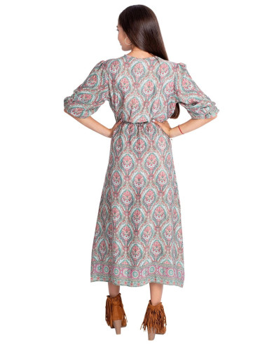 Robe midi imprimée