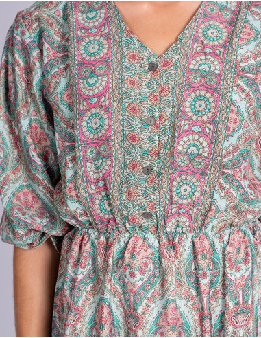 Printed Midi Dress