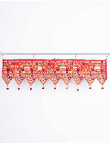 Red Toran with Beads 2