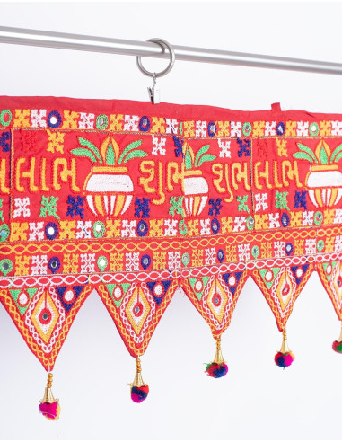 Red Toran with Beads