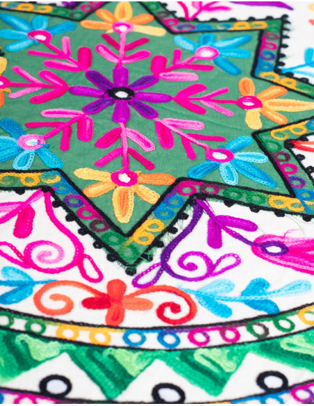 Tovaglia rotonda con stella floreale