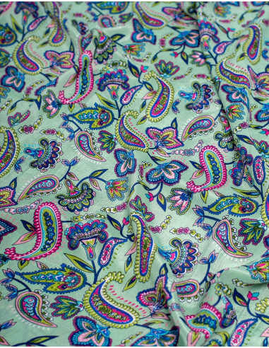 Bedrucktes Seidenschleifenkleid mit...
