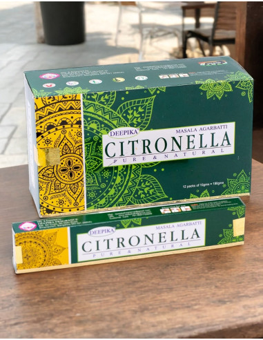 Incenso alla citronella della marca Deepika