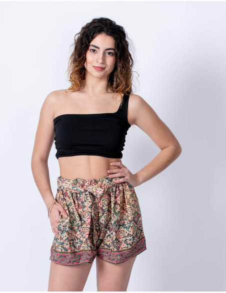 Bedruckte Seidenshorts