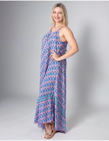 vestido-estilo-hippie-fresco-amplio-lila