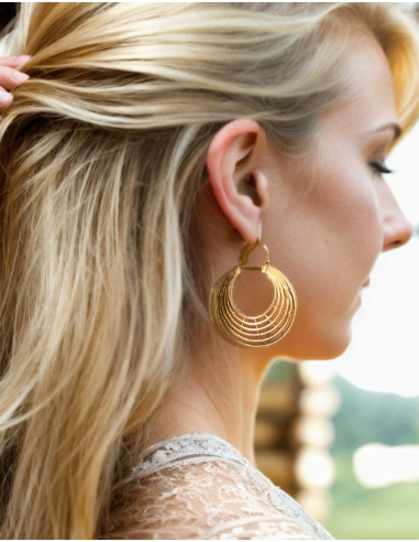Kimago Brand Gold Boho Style Earrings