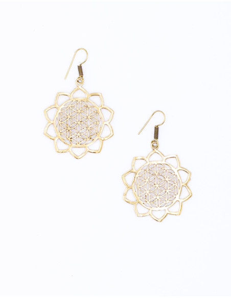 Orecchini Mandala con cuori