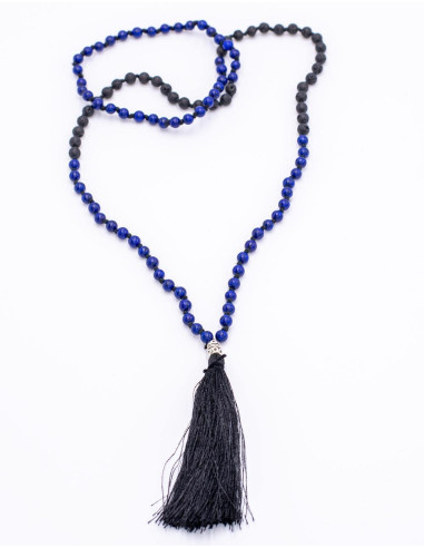 Rosenkranzgebet Lapizlazuli und Vulkangestein