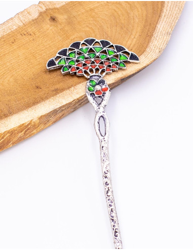 Metal and Color Hair Stick