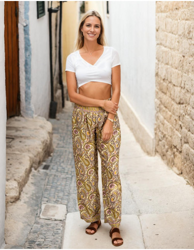pantalon-recto-mujer-seda-amarillo
