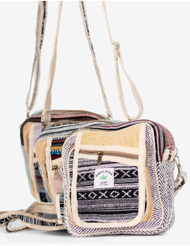 Bolsa crossbody unissex de cânhamo: estilo...
