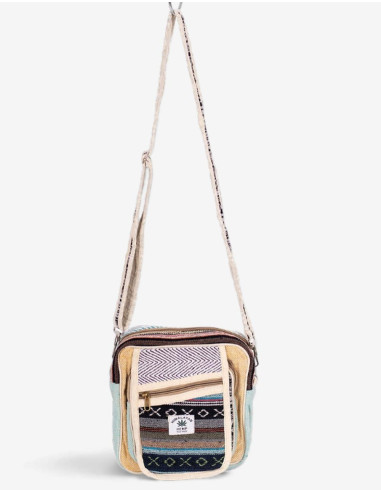 Bolsa crossbody unissex de cânhamo: estilo...