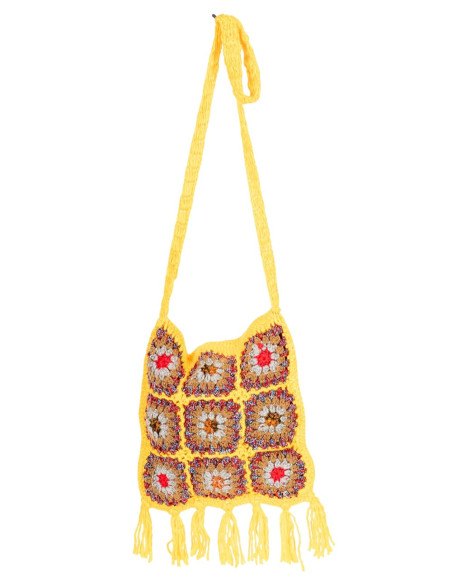 Unique Handcrafted Crossbody Bag: Indian Ethnic Fashion with Multicoloured Fringe