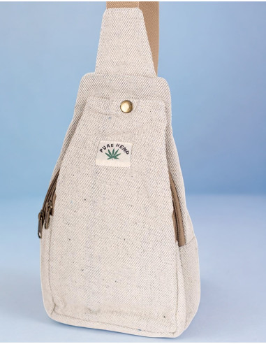 Sac à dos style sac banane en chanvre