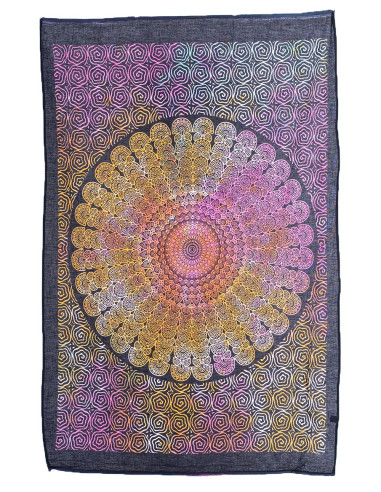 Tapeçaria Mandala Multicolor - Energia e Cor...