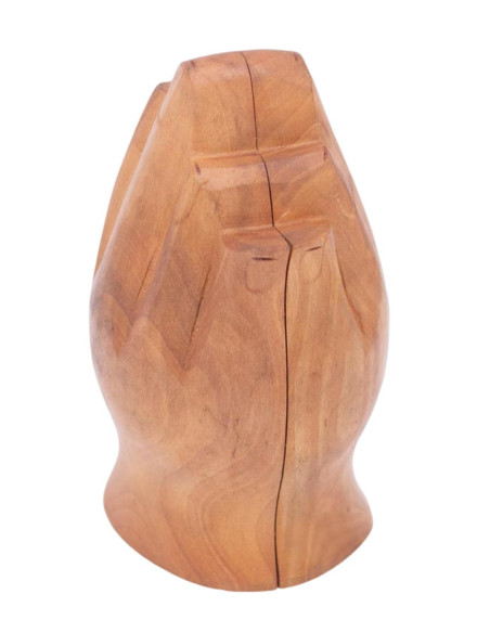 Estátua das mãos de Hamsa com Ganesha e Lakshmi esculpidas no interior