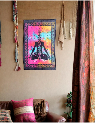 Tapisserie de méditation 7 Chakras - Harmonisez votre espace et votre énergie