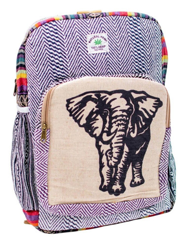 Kimago Hemp Backpack: Unisex Indian...
