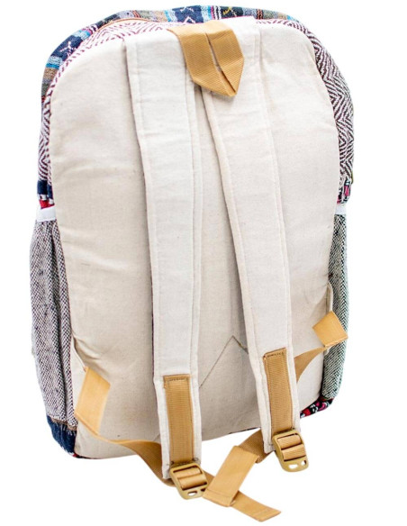 Mochila Kimago Hemp: Artesanato indiano unissex com detalhes únicos e autênticos