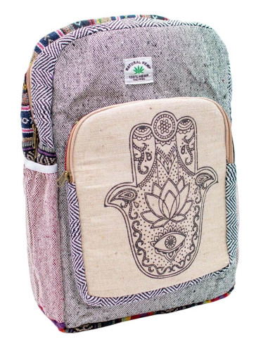 mochila-cañamo-mano-hamsa-ecofriendly