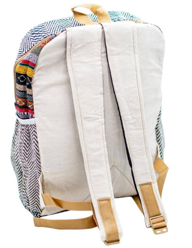 Mode ethnique : Sac à dos unisexe en chanvre...