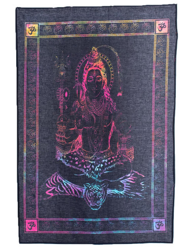 Shiva Fluor Tapestry - Authentic Indian Ethnic...