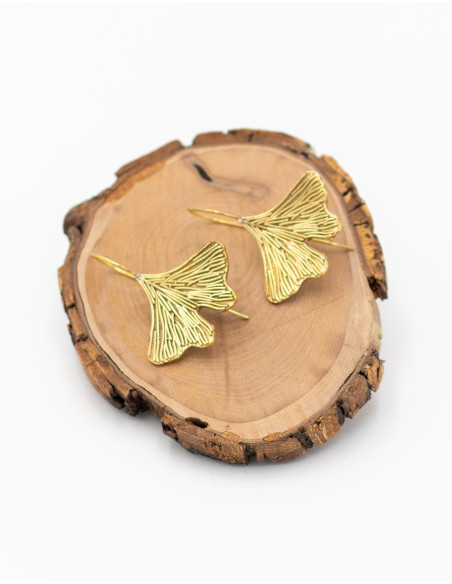 Brincos de borboleta de latão feitos à mão – ouro ou prata