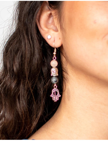 Brincos de latão banhados a... 2