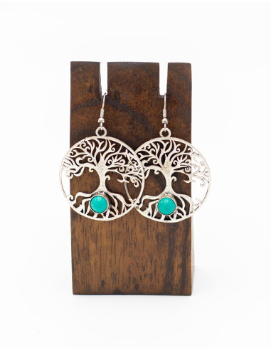 Handcrafted Circular Earring with Tree of Life...
