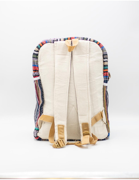 Mochila Kimago Unissex de Cânhamo Artesanal com Grandes Espaços