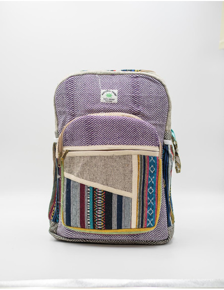 Mochila unissex de cânhamo - Arte e funcionalidade exclusivas