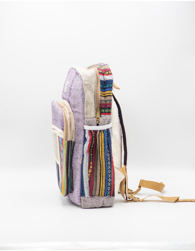 Sac à dos unisexe en chanvre : art et...