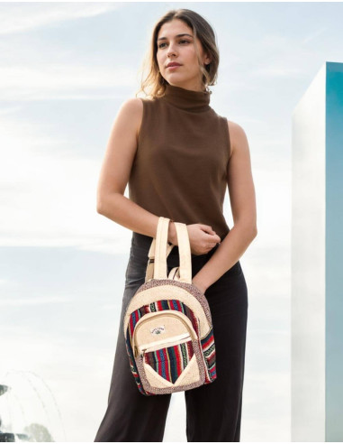 mochila-pequeña-cañamo-colores-variados