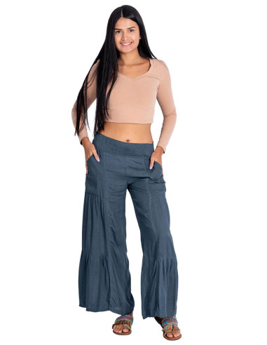 Pantaloni lunghi grigi Kimago : eleganza...
