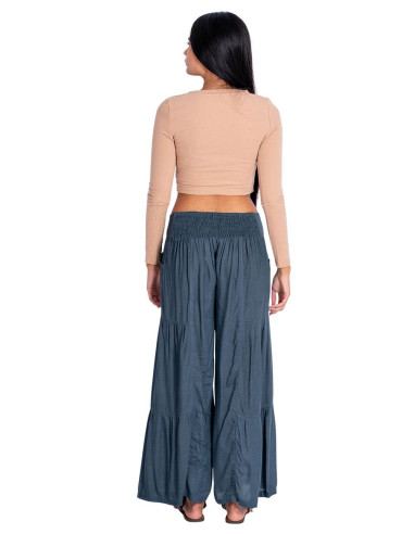 Kimago Gray Long Pants – Bohemian Elegance with...