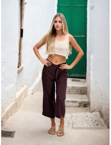 Pantaloni Capri color...