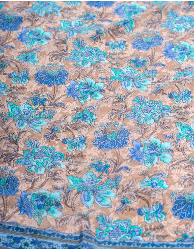 Abito lungo boho in seta con scollo a V –...