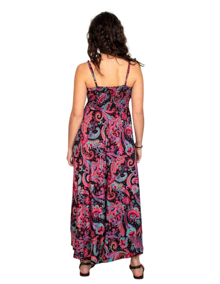 Maxikleid mit Paisley-Print und V-Ausschnitt – indische ethnische Inspiration